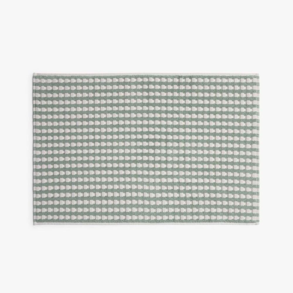 Parachute - Terry Check Tub Mat Jade - Parachute Jade